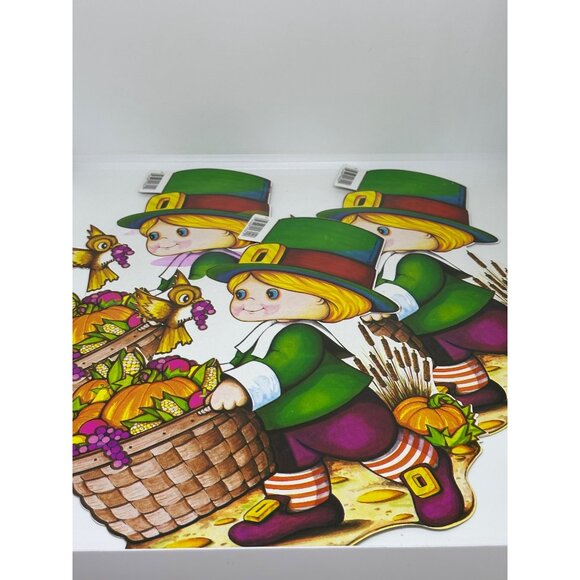 VTG 1978 Beistle St. Patrick’s Day Leprechaun Die Cut Decorations USA Made Decor - Picture 7 of 10